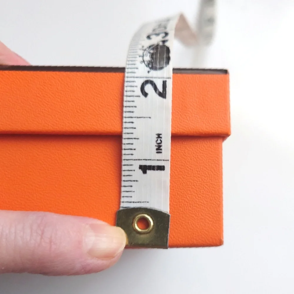 HERMES Authentic Orange Gift Box with Ribbon - Picture 6 of 8